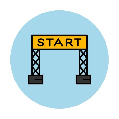 satır simge vektör çizim başlatmak