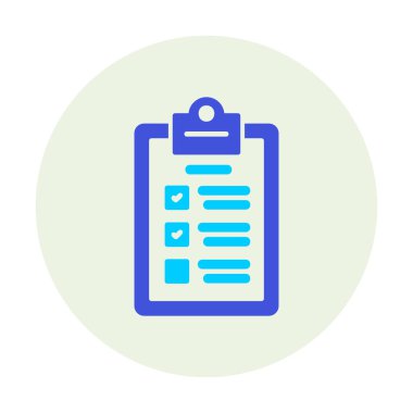 kontrol listesi simgesi, vektör illüstrasyonu 