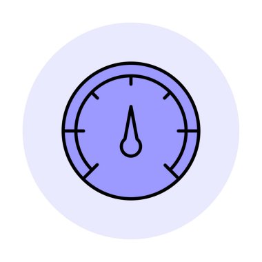 Hız göstergesi. Web simgesi basit tasarım 