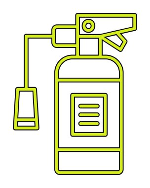 Yangın söndürme simgesinin vektör çizimi                            