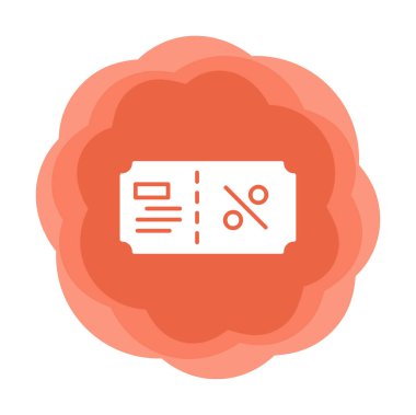 Hediye çeki web simgesi, vektör illüstrasyonu 