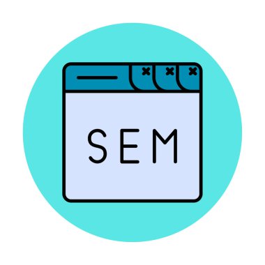 tarayıcı web simgesi, vektör illüstrasyonu 