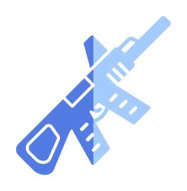 Makine Tüfeği vektör illüstrasyonu