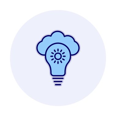 Bulut vektör ikonu. düz biçim 