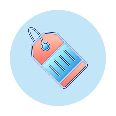 Fiyat Etiketi simgesi, vektör illüstrasyonu basit tasarım