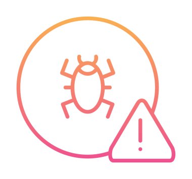 Basit düz CD virüs vektör çizimi