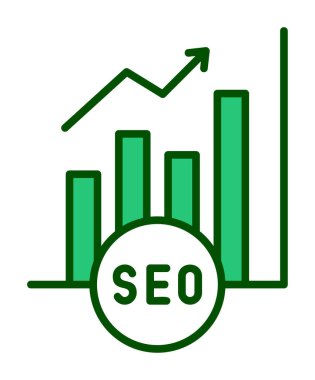 Basit Analitik simge, vektör illüstrasyonu