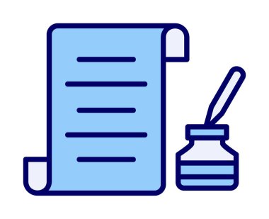 kalem, simge vektörü ile belge