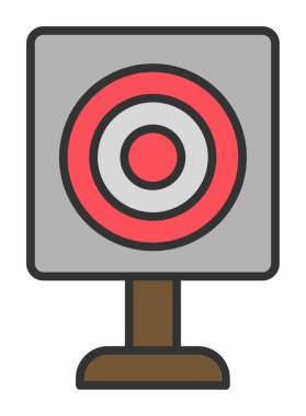 Askeri Hedef ikonu vektör çizimi