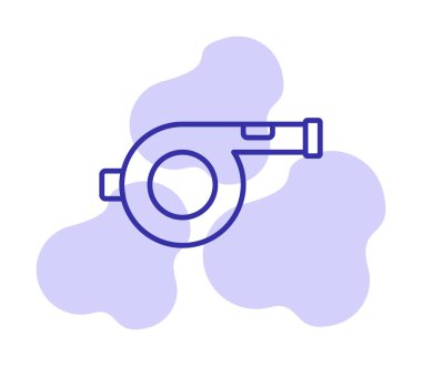 düz Islık simgesi vektörü, illüstrasyon