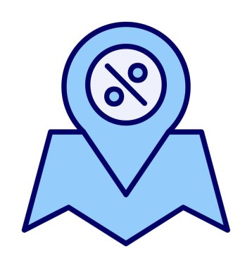 konum pin simgesi, vektör illüstrasyonu basit tasarım