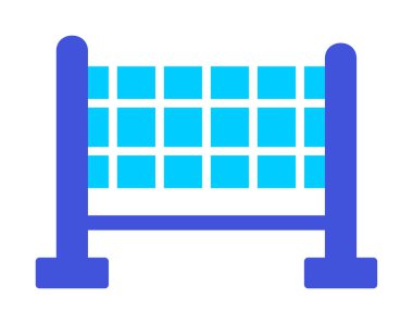 voleybol net simge vektör çizim