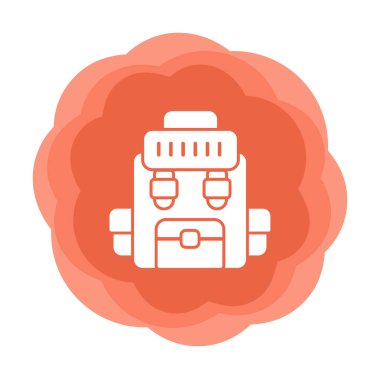 Askeri Sırt Çantası vektör çizimi