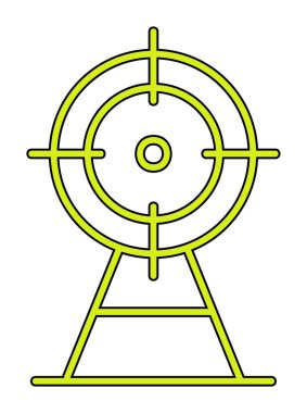 hedef simge, vektör illüstrasyonu basit tasarım