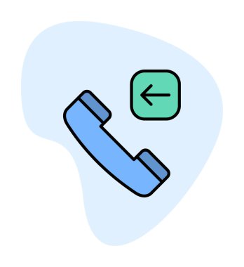 Basit düz gelen arama simgesi vektör illüstrasyon tasarımı