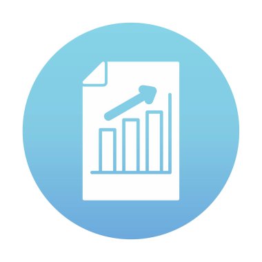 büyüyen grafik, bar grafiği vektör çizimi