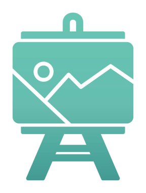 düz basit boyama simgesi, vektör illüstrasyon tasarımı