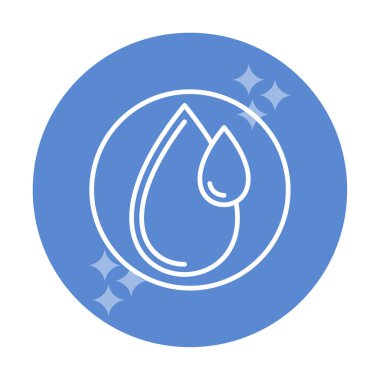 su damlası ağ simgesi, vektör illüstrasyonu 