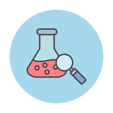 Araştırmacı simgesi beyaz arkaplanda izole edildi 