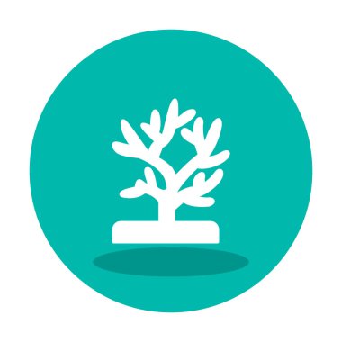 Mercan simgesi vektör illüstrasyonu