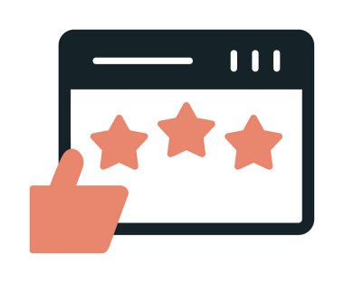 Grafik Gözden Geçirme simgesi vektör çizimi tasarımı