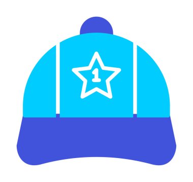 Bir numaralı simge ile kapağın vektör illüstrasyonu 