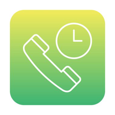 Basit Arama Bekleme simgesi, vektör illüstrasyonu