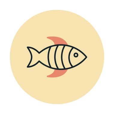 Arkaplanda grafik balık resimleme