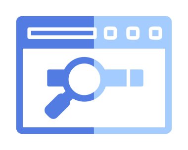 tarayıcı web simgesi, vektör illüstrasyonu 