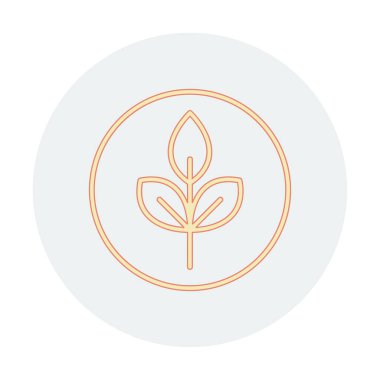 Yaprak logosu tasarımının vektör çizimi. Ekoloji kavramı 