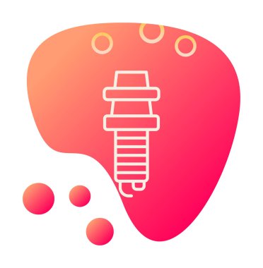 Buji simgesinin vektör illüstrasyonu