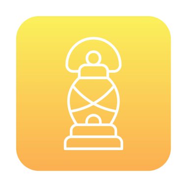 Basit düz El Feneri simgesi vektörü 