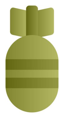 Hava Bombası web simgesi, vektör illüstrasyonu  