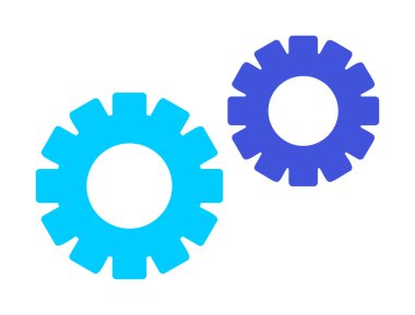 Gears'ı web simgesi, vektör çizim 