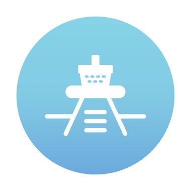 Piknik ikonunda yiyecek içeren sepetin vektör illüstrasyonu 