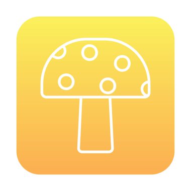 Mushroom icon, vector illustration simple design