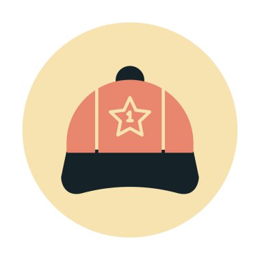 Bir numaralı simge ile kapağın vektör illüstrasyonu 