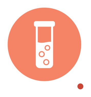 test tüpü modern simge vektör çizimi