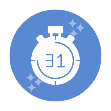 Basit kronometre vektör illüstrasyonu