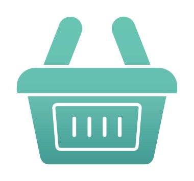 Alışveriş arabası ikon vektör illüstrasyonu 