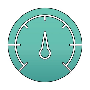 Hız göstergesi. Web simgesi basit tasarım 