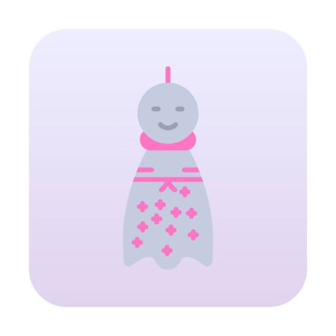 Teru Teru Bozu simgesi, vektör çizimi