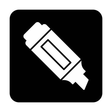 İşaretleyici. Web simgesi basit illüstrasyon                       