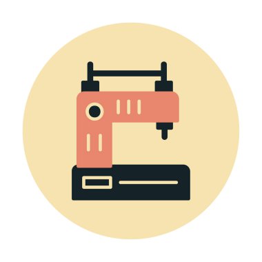 Basit Dikiş Makinesi web vektör simgesi