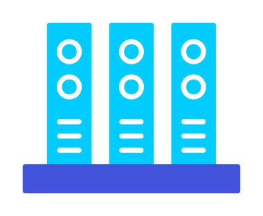 Ofis klasörleri simgesi, vektör illüstrasyonunu arşivle 