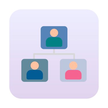 takım ağ simgesi, vektör illüstrasyonu 