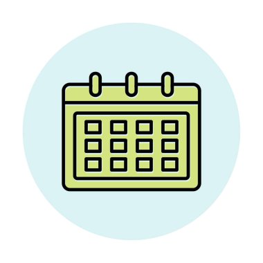 Takvim web simge vektör çizim