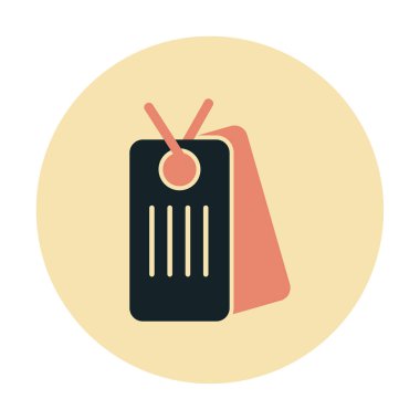 Köpek etiketi vektör simgesi, vektör illüstrasyonu