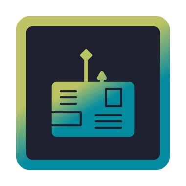 E- posta phishing satır simgesi. Mobil konsept ve web tasarımı için posta dolandırıcılığı stili işareti. Sembol, logo çizimi. Vektör grafikleri