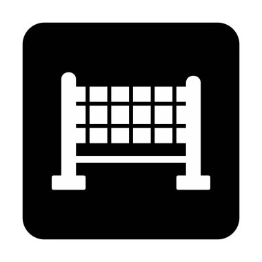 voleybol net simge vektör çizim